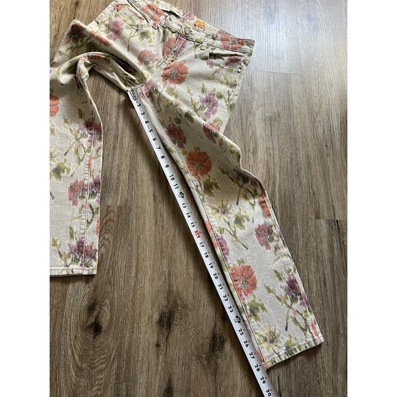 Pilcro Anthropologie Floral Ikat Stet Slim Jean Size 31. - Picture 8 of 8